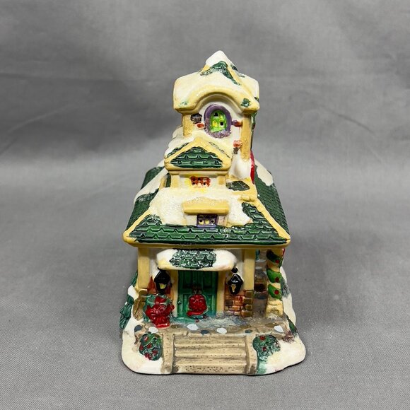Cobblestone Corners Ceramic Christmas Village Train Station Holiday Decor Y2K - Picture 5 of 13